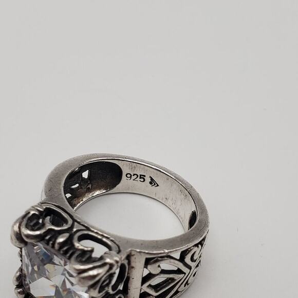 SILPADA RETIRED Sterling Silver 925 Uptown Cubic Zirconia Ring Size 5.5 R0981 - Picture 8 of 10